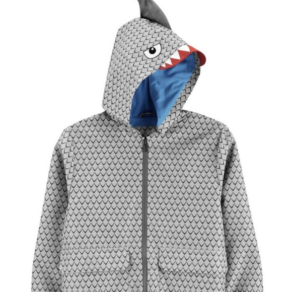 NWt 14 carters shark fall spring rain coat jacket slicker character costime